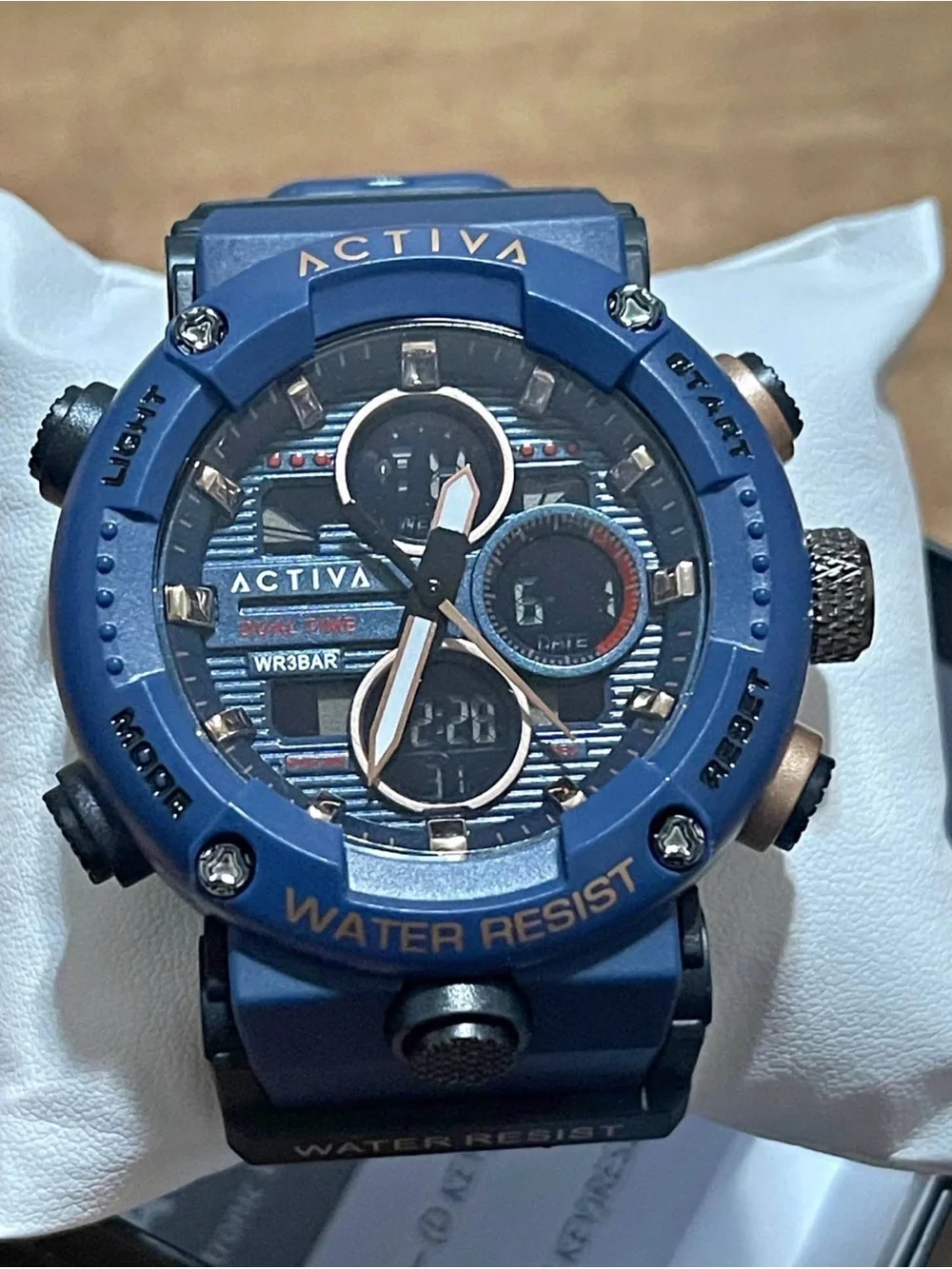 Activa X Invicta Digital Men's Watch - 52mm. Blue, new.